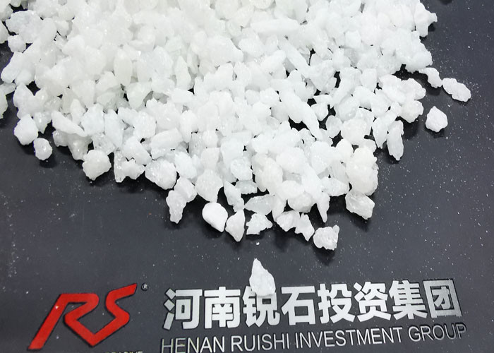 Yüksek Alümina Refrakter Beyaz Erimiş Alüminyum Oksit Kum 1-3MM 3-5MM WFA