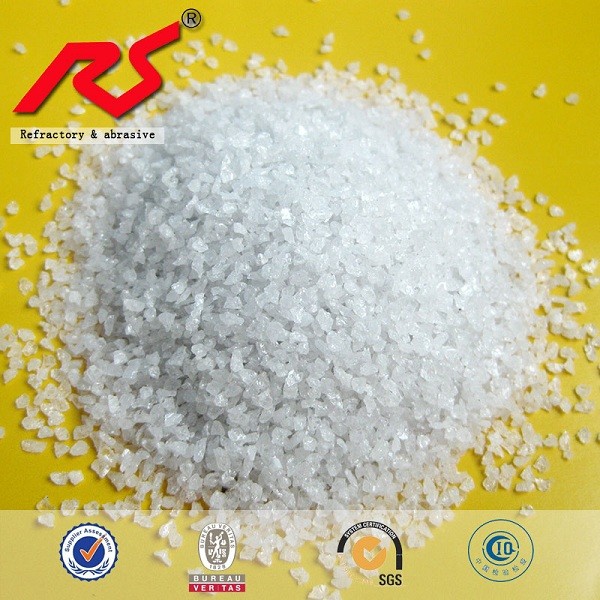 Korindon Beyaz Erimiş Alüminyum Oksit Erimiş Beyaz Alümina Refrakter Malzemeler 1-3MM